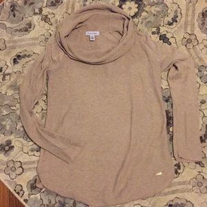Calvin Klein beige cowl neck sweater